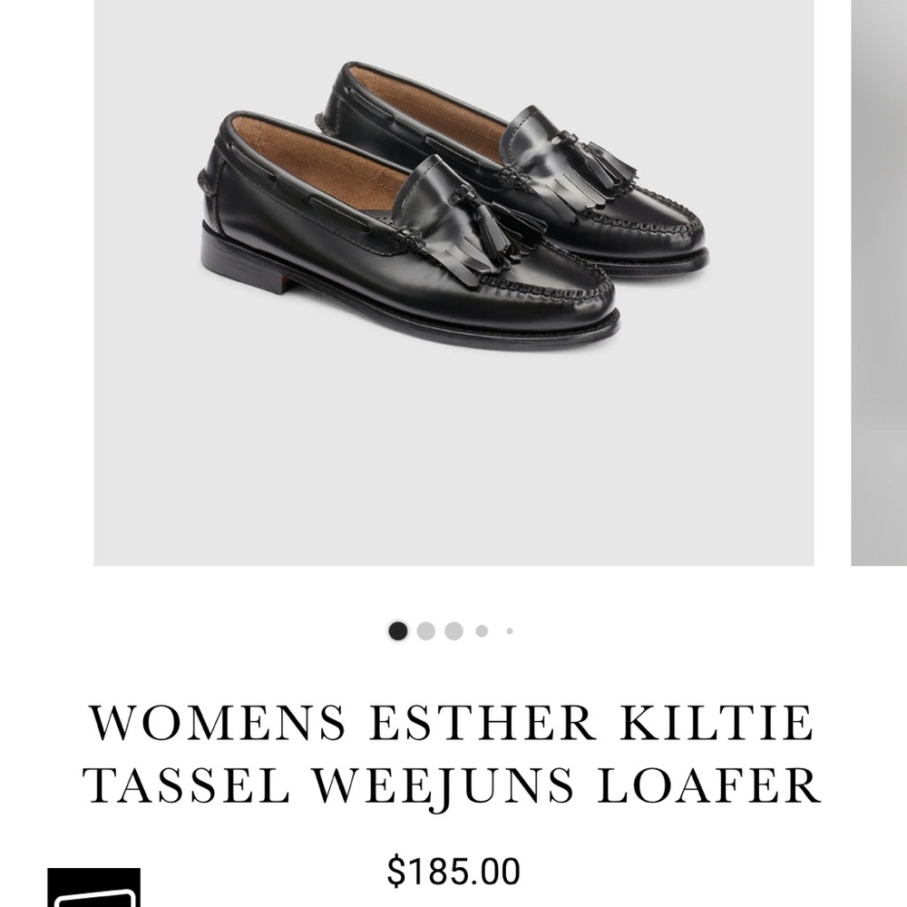 GH Bass classic women’s Black Tassel Weejuns loafer - size 7.5 worn once